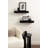 Wooden Ribbed Two-Piece Shelf Set