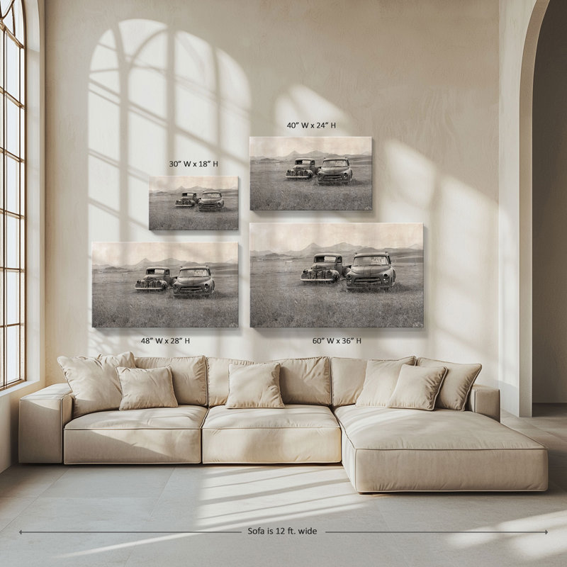 "For sale" par Carol Robinson, reproduction sur toile, H 28 po x l 48 po x P 1,5 po
