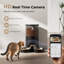 Distributeur automatique de croquettes pour 2 chats, avec connexion Wi-Fi 5G et caméra HD.

Distributeur de nourriture pour plusieurs chats, application de contrôle à distance, audio bidirectionnel, distribution précise et programmée, sac déshydratant amovible et lavable.