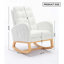Chaise berçante d'appoint à haut dossier avec repose-pieds pour chambre à coucher et espace de vie-269074020