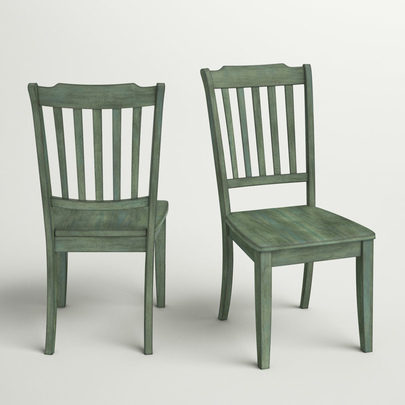Fortville 16.93'' H Solid Wood Side Chair, Antique Sage