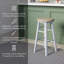 Swivel Solid Wood Counter Stool-112246544