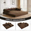 Canapé-lit rembourré convertible en velours côtelé à compression sans os - canapé de plancher pliable sans assemblage-1897064537-1909426219
