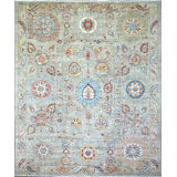Transitional One-of-a-Kind Rectangle 8'2" X 9'9" Hand Knotted Area Rug