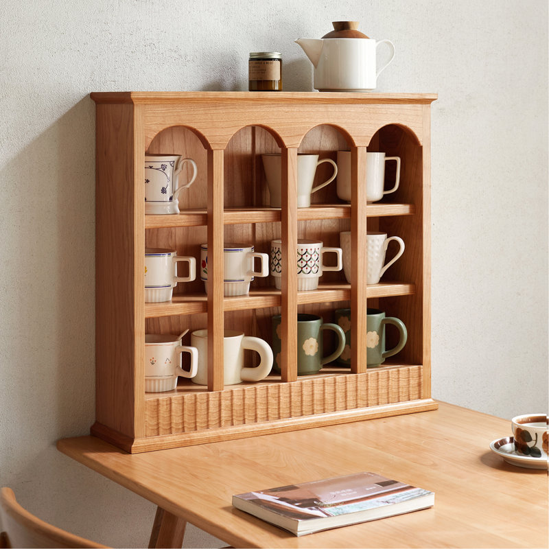 Porte-gobelets de table de cuisine en bois massif de qualité supérieure en bois massif de qualité supérieure North American A Grade Cherry