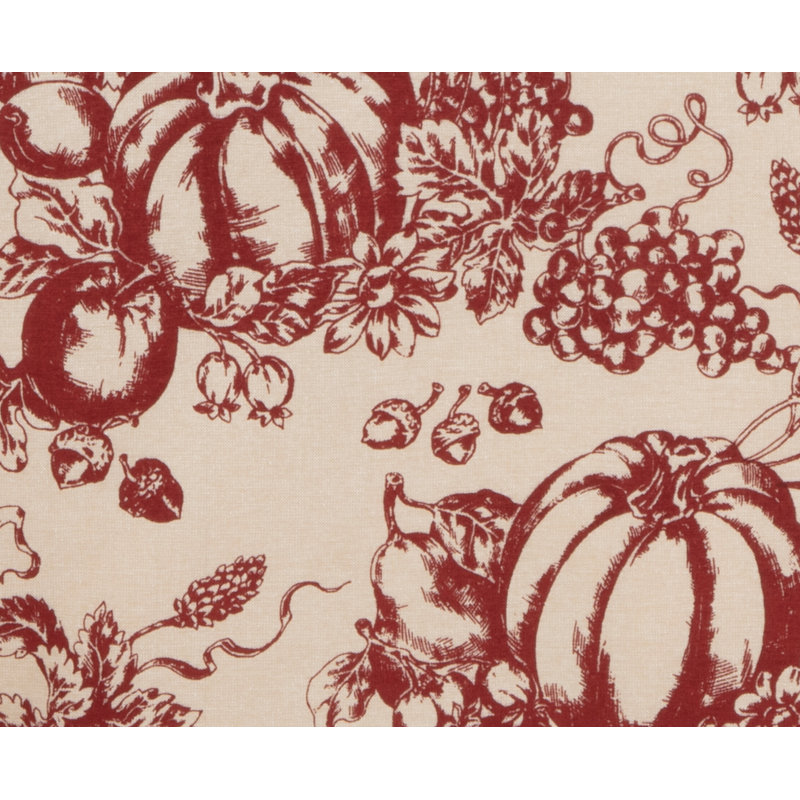 Lenox Pumpkin Toile Tablecloth, 60" W x 102" L