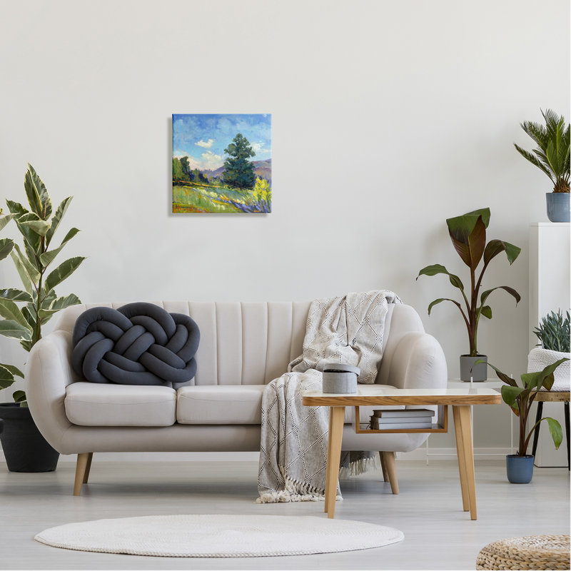 Peinture de campagne, H 17 po x l 17 po x P 1,5 po, Estampe numérique Farmhouse