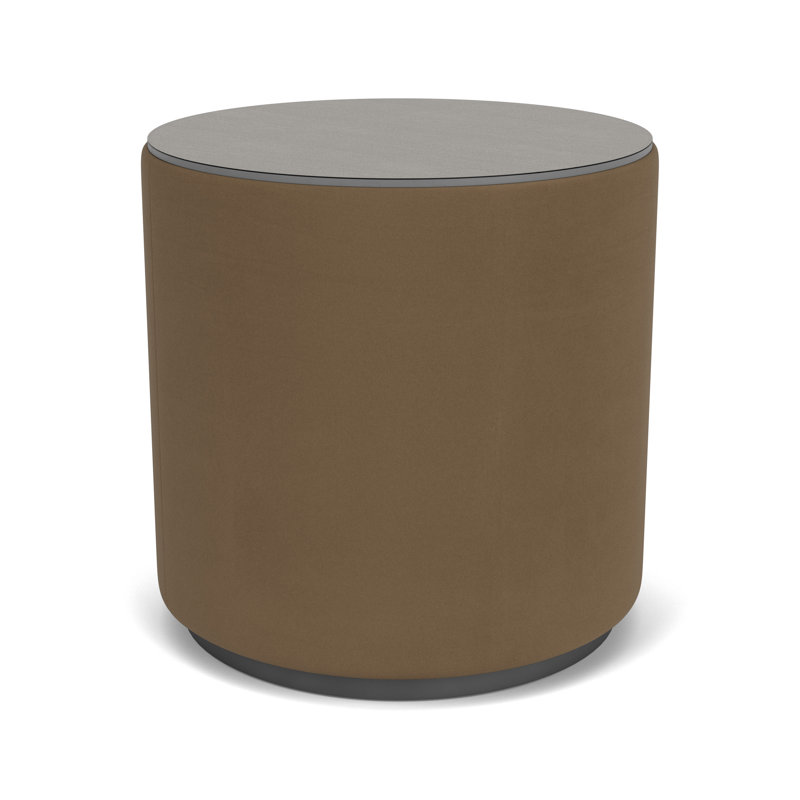 Table de réception avec plateau en stratifié Darsey, Gris anthracite; taupe Patriot Plus, 20", Sergé sarrasin
