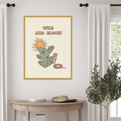 «Wild a Bloom» par Olena Kovalova, reproduction d'art sur toile encadrée