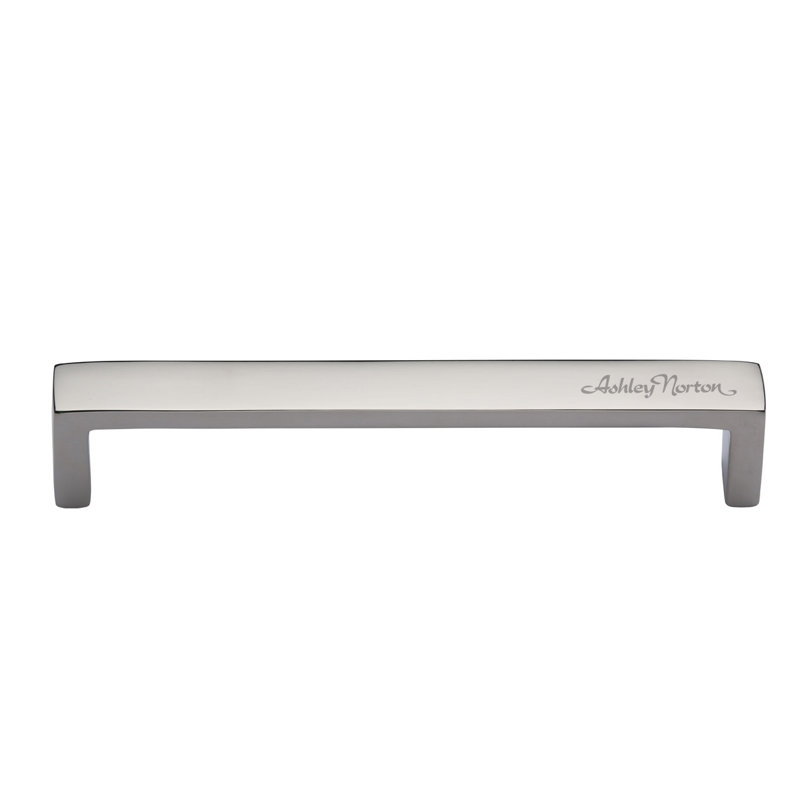 Large poignée d'armoire moderne, Nickel poli, 6"