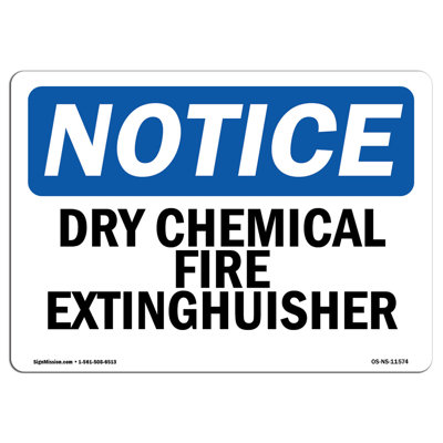 Dry Chemical Fire Extinguisher Sign