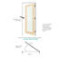 Porte intérieure moderne en verre givré moderne avec structure en bois massif, cadre pré-suspendu et quincaillerie incluse (cadre de porte inclus)-108995379-108995376