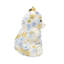 Ornement floral bleu en peluche-120209700