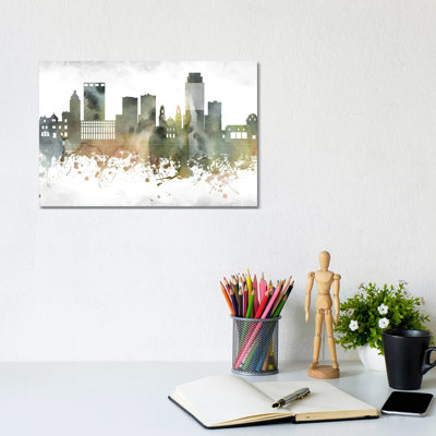 Omaha Skyline by WallDecorAddict - Wrapped Canvas Gallery-Wrapped Canvas Giclée