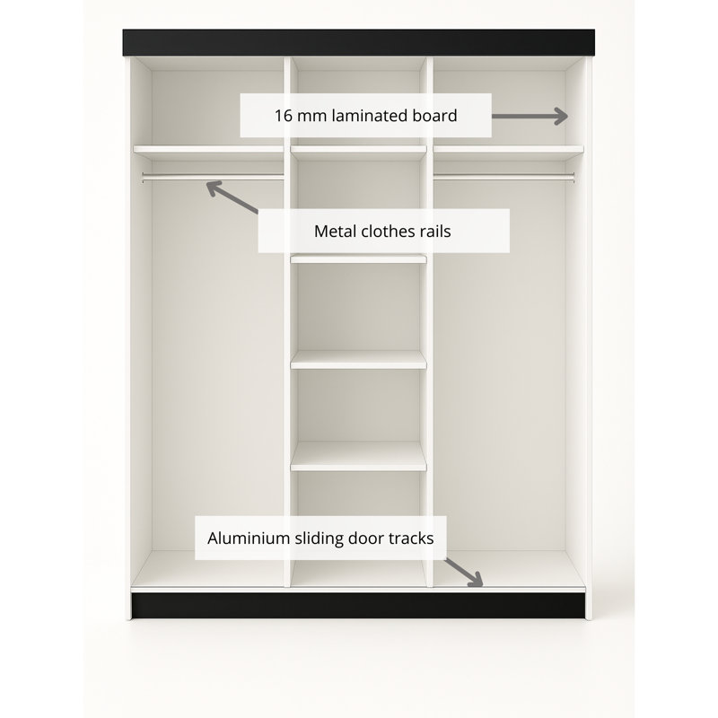 Alessandrina Manufactured Wood Wardrobe