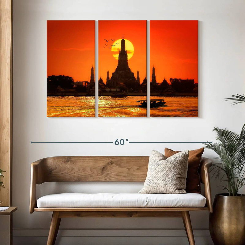 Adella Temple Of Arun, 32" H x 50" W