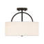 Plafonnier semi-encastré cylindrique rond 2 lumières Ralston-1431236336