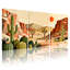 Paysage et nature, paysage désertique avec cactus et montagnes, ensemble de 3 impressions sur toile-1116820760