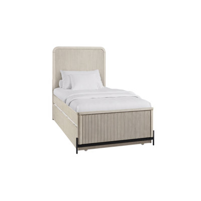 Lit gigogne double Taupe
