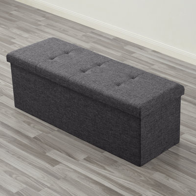 Torryn Upholstered Lift Off Storage Bench by Ebern Designs
