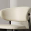 Chaise de salle à manger en bois massif bois de frêne crème rétro