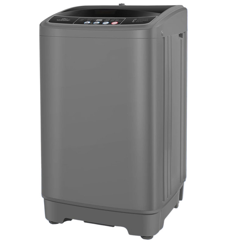 Nina 2.4 cu. ft. Portable Automatic Washer W/ 10 Programs & 8 Water Levels Selections Built-in Drain Pump,Gray, Gray