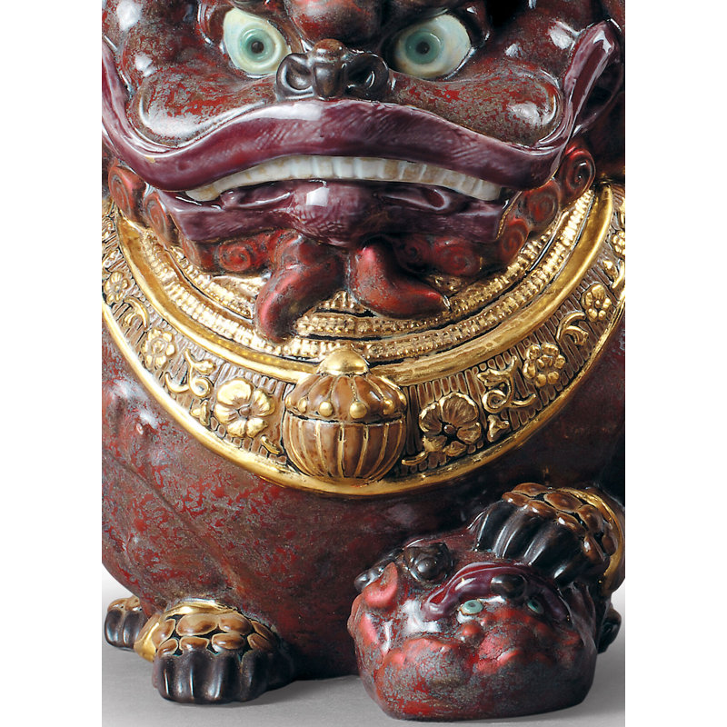 2 Piece Guardian Lions Figurine Set