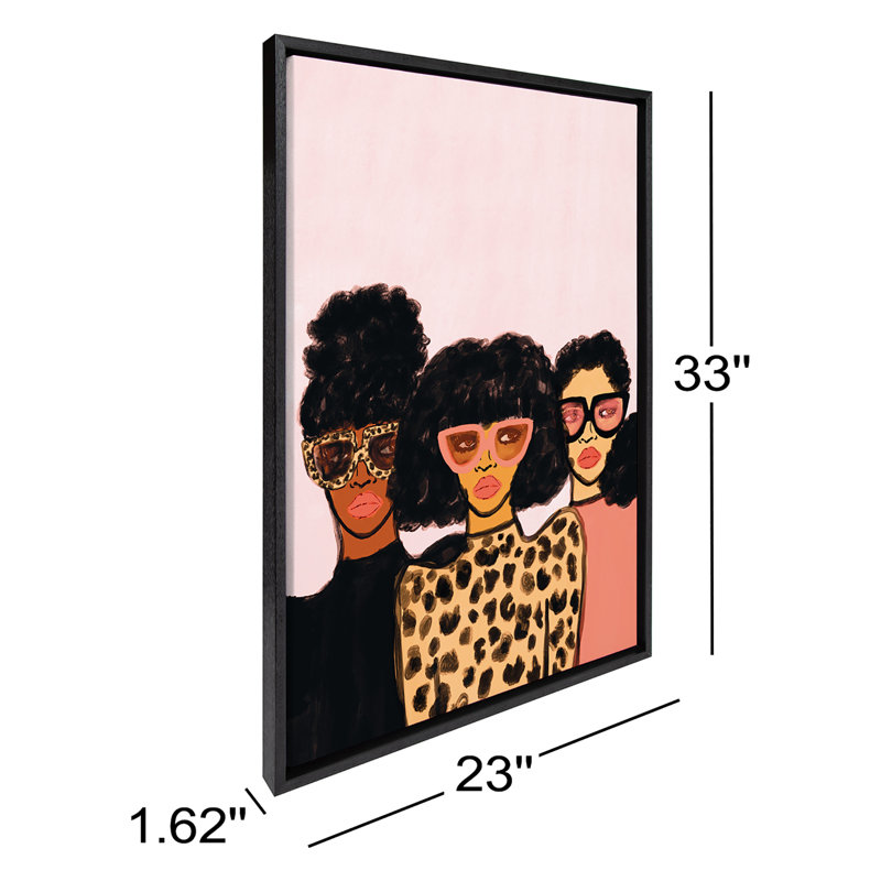 «Fashion Girl», ensemble de toiles encadrées par Bouffants and Broken Hearts LLC