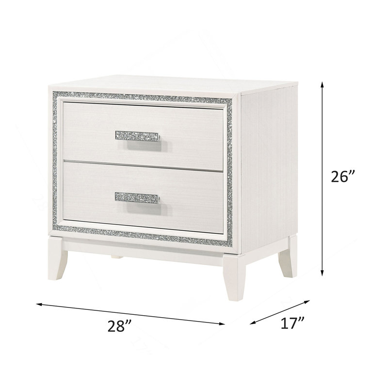 Haiden Nightstand, White