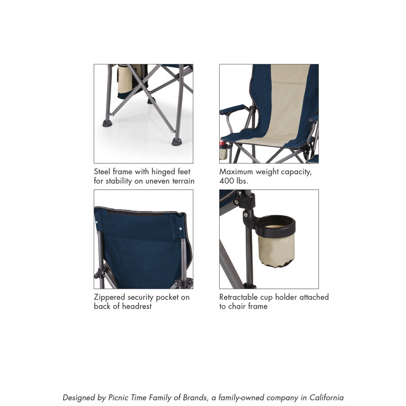Chaise de camping NFL Washington Commanders Outlander XL avec glacière, Lions de Detroit