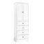 Armoire de rangement pour salle de bain et bureau, tablettes réglables, panneau de fibres à densité moyenne de qualité supérieure-392311318