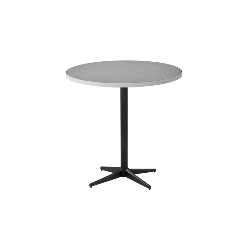 Drop Outdoor Round Coffee Table, Lava Gray, Lava Gray, 31.5" W x 31.5" L x 29.6" H