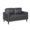 Causeuse rembourrée en similicuir de style moderne avec coussin de siège confortable et dossier en bois massif 1pc
