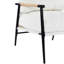 Chaise longue de loisirs en velours blanc