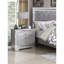 Finition argentée 1Pc Table de chevet Table de chevet cachée Tiroir à bijoux Chrome Bouton carré Chargeur USB Mobilier de chambre à coucher