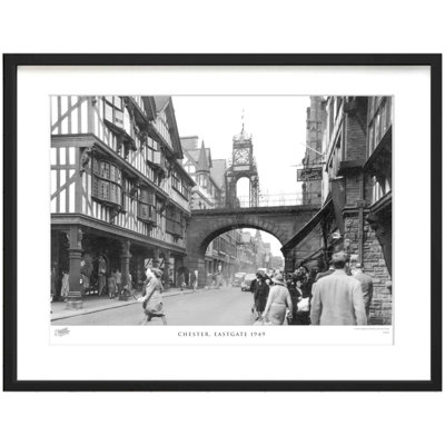 Chester, Eastgate 1949 1 Piece Single Picture Frame Wall Art