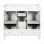 Meuble-lavabo de 36 po sans lavabo supérieur, armoire seulement, armoire de rangement moderne avec 2 portes à fermeture douce et 2 tiroirs (PAS D'ÉVIER-106459523