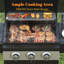 Barbecue au propane en acier inoxydable