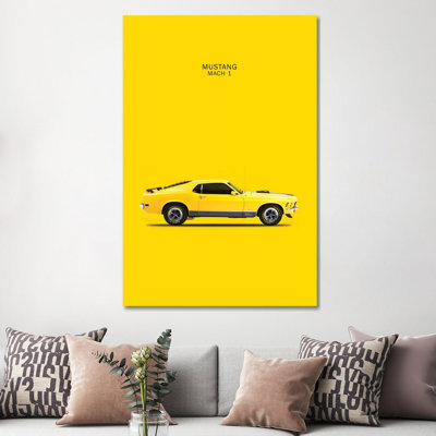 1970 Ford Mustang Mach 1 by Mark Rogan - Wrapped Canvas Painting