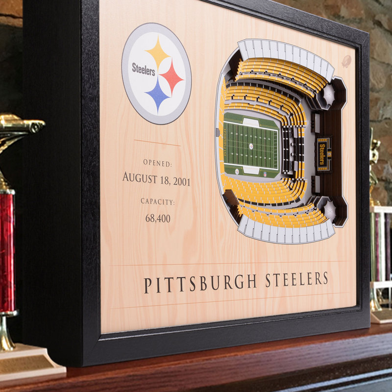 Décoration murale 25 couches NCAA, Pittsburgh Steelers