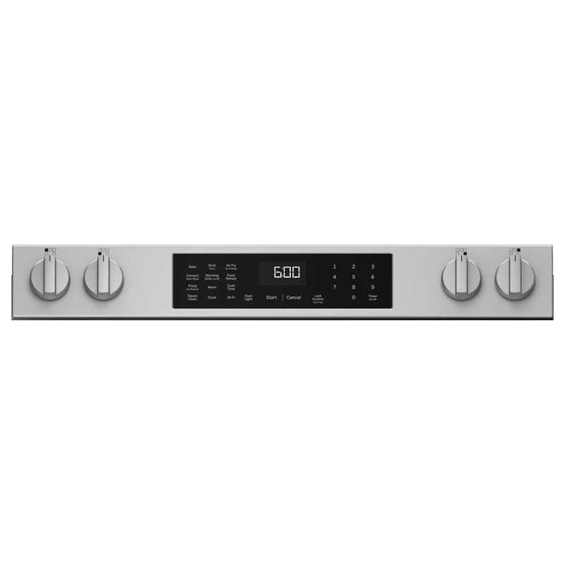 GE 30" Slide-In Electric Convection Range, Stainless Steel