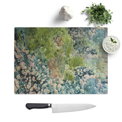 Glass High Above The Greens in Abstract Chopping Board