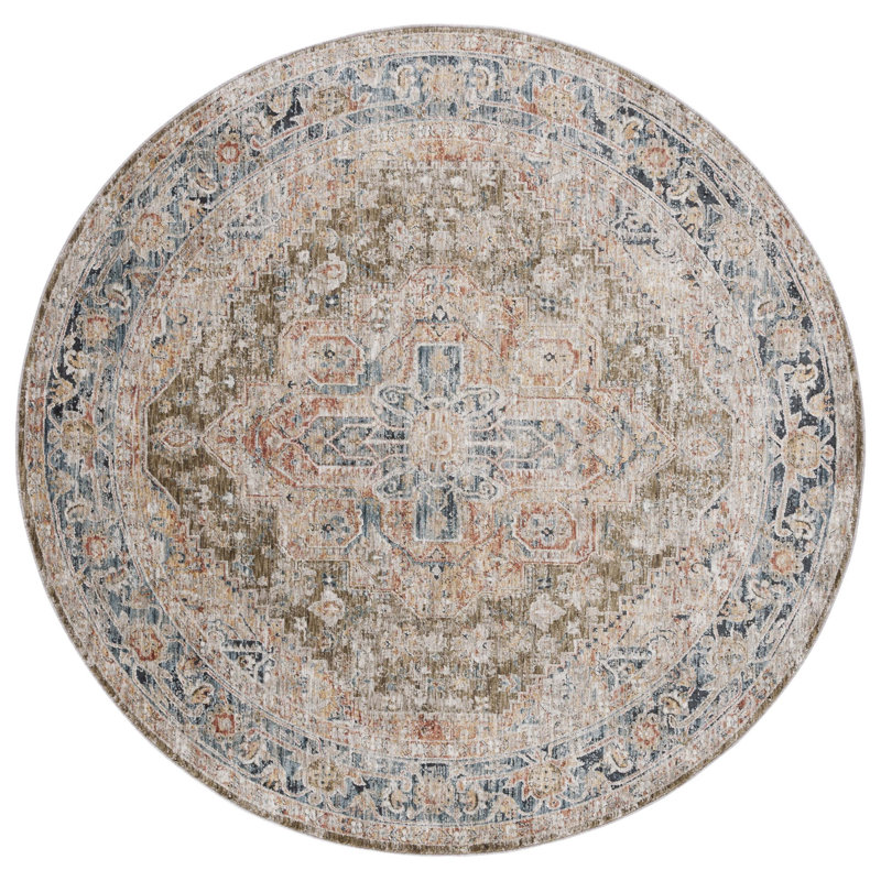 Silverado Performance Oriental Rug, Round 6'4"