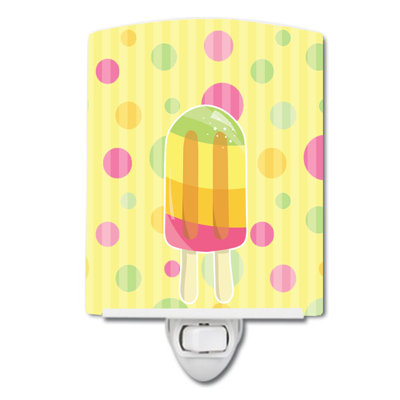 Ice Pop Popsicle Polka Dots Ceramic Night Light