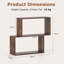 70cm H x 80cm W Geometric Bookcase-1310889296