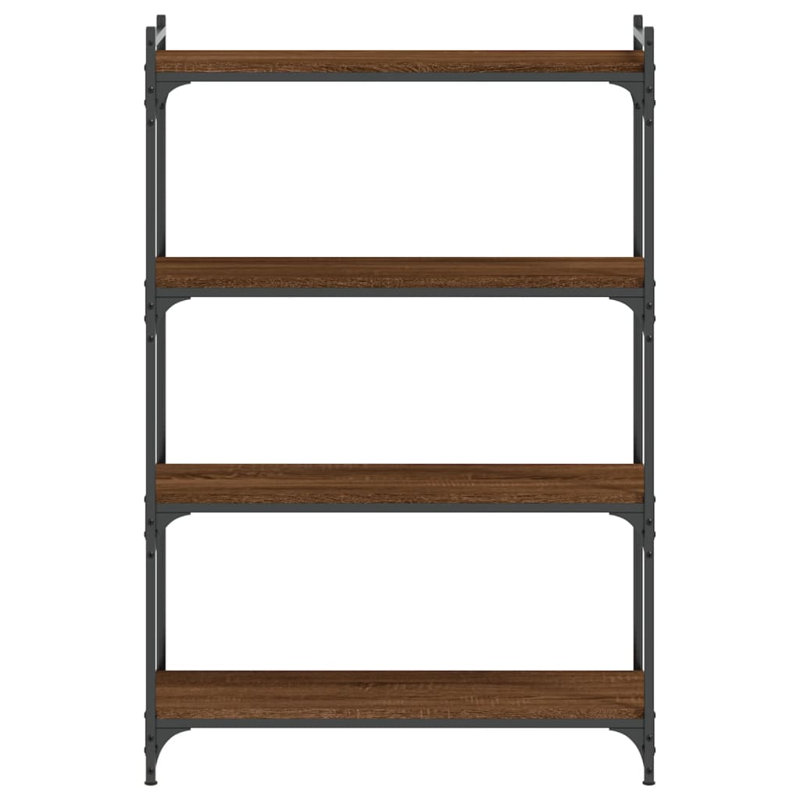 Tymarius Bookcase, Brown/Oak, (4 Shelves) 47" H x 32" W x 12" D