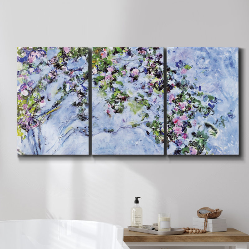 «Banff Birch Grove» sur toile, reproduction de 3 pièces, H 36 po x l 72 po x P 2 po