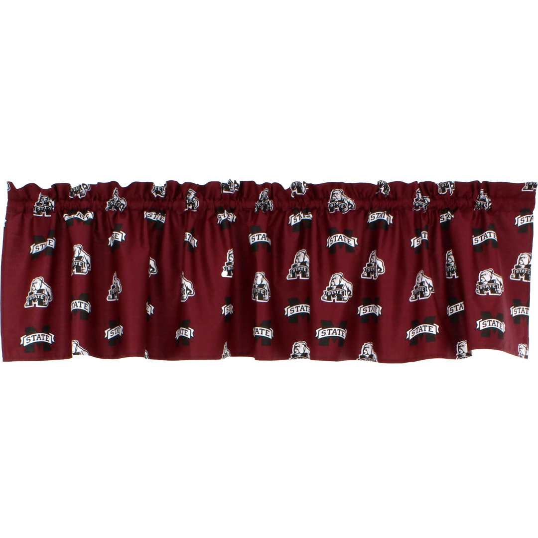 NCAA Tailored Window Valance College Covers