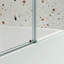 Porte de douche en verre, porte coulissante, avec verre trempé de 5/16 po 6074-113931011