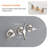 5 Inch Wall Mounted Tub Shower System 3 Handle Shower Faucet Set 6 Spray Brass Shower Trim Kit With Rough-In Valve-113619318